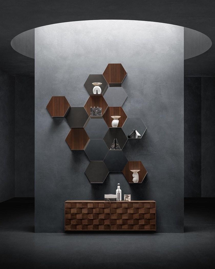 ZANETTE Комод из дуба с раздвижными дверцами Frame sun-id-1450156 - Вид №3