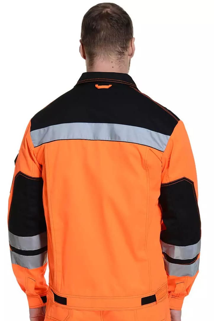 61867 Костюм "Профессионал-2" с СВП оранжево-черный  Летняя спецодежда  размер 56-58/170-176  - Вид №7