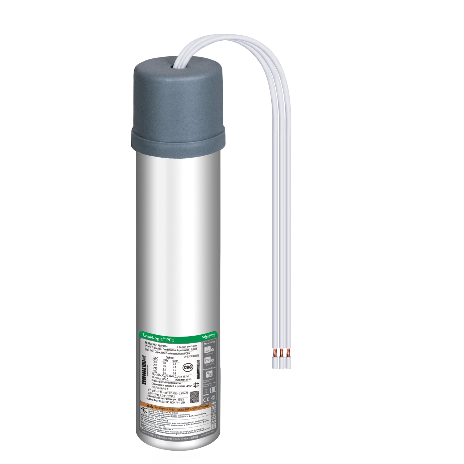BLRCS010A012B40 Конденсатор EasyCan 1 кВАр 400В Schneider Electric 