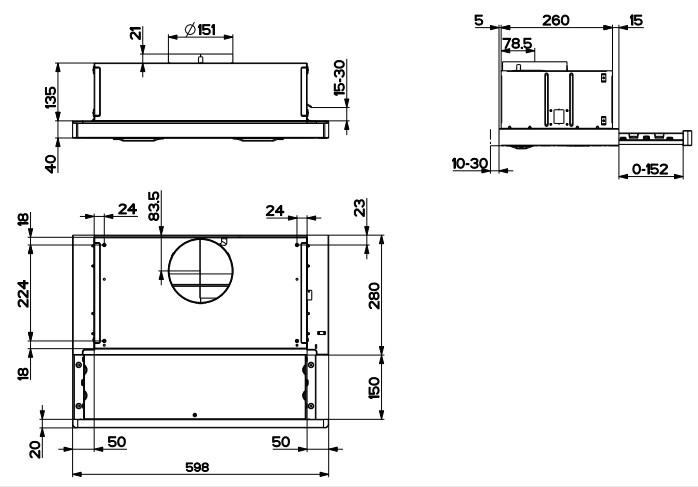 9006755 Вытяжка телескопическая Hotpoint HPTF 62HS X серебристый/серебристый STDN-0057087 - Вид №14