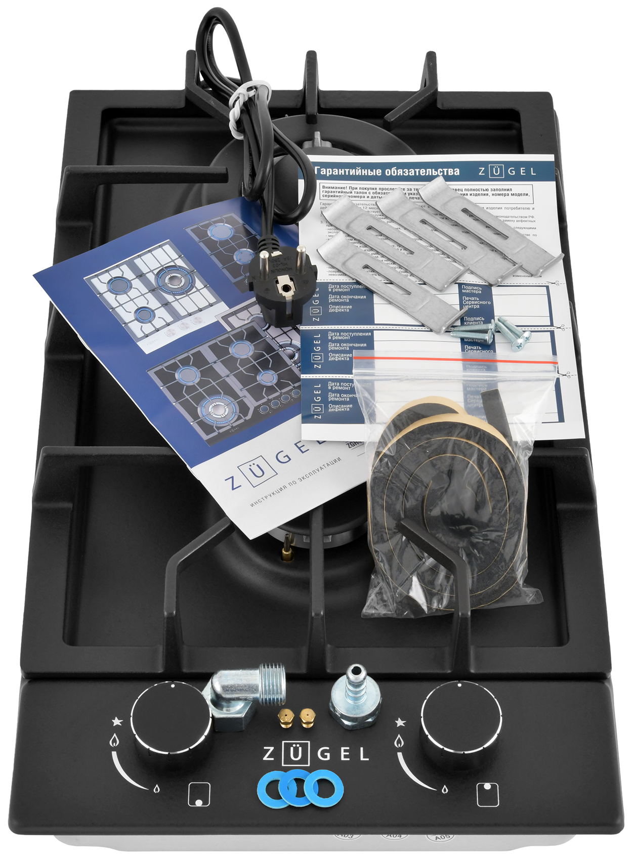 9212300 Газовая варочная поверхность ZUGEL ZGH290B STDN-0077517 - Вид №22