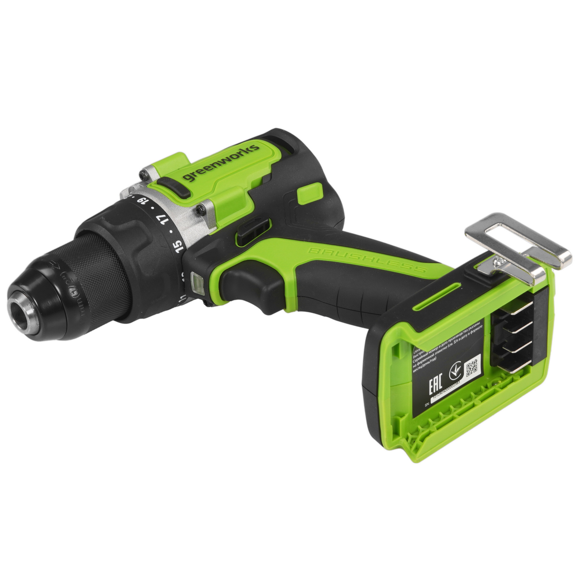 Дрель-шуруповерт Greenworks GD24DD90 24V  , Без ЗУ, Без АКБ 5487835 STDN-0013368 - Вид №4