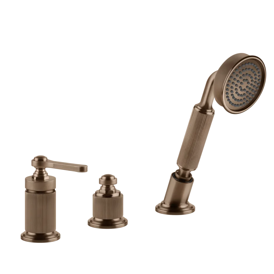 Смеситель для ванны 65043 708 Gessi Venti20 МЕДНЫЙ МАТОВЫЙ PVD 65043708