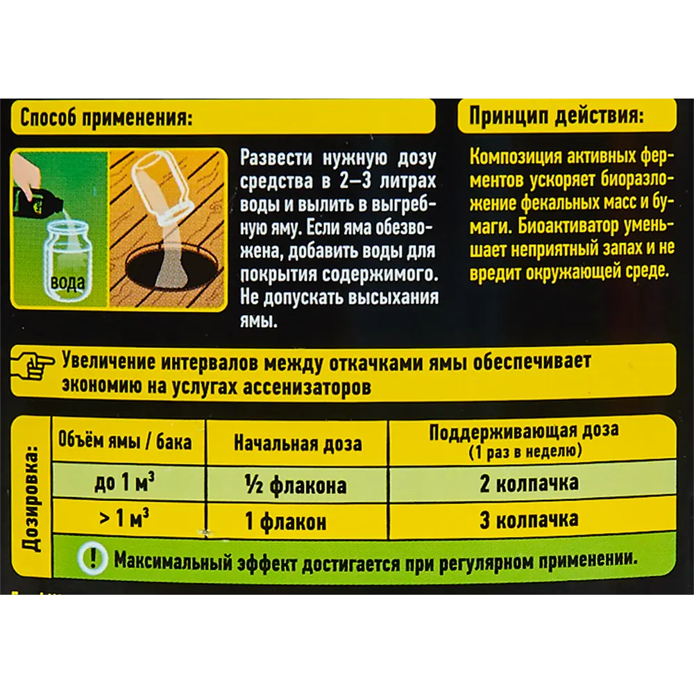 Биоактиватор Santreyd Expel для септиков и выгребных ям 750 мл 86022343 STLM-0962580 - Вид №2