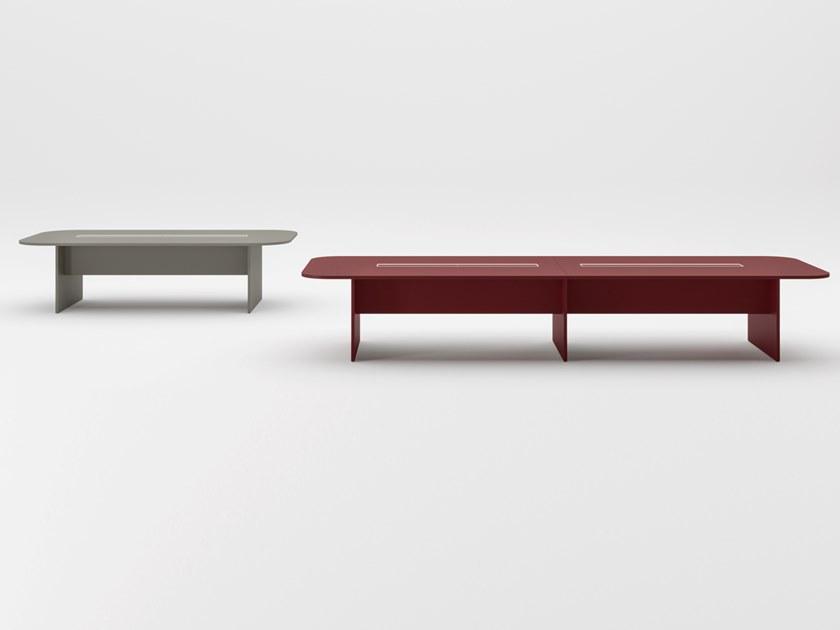 PROF Стол для переговоров из fenix-ntm® с системой управления кабелями Entry sun-id-1372938 - Вид №3