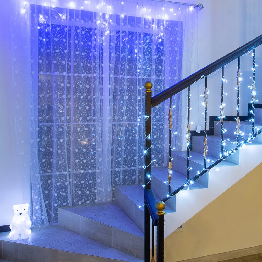 82956763 Гирлянда светодиодная Айсикл 1.8x0.5 м 48 LED цвет синий STLM-1451229 Santreyd  - Вид №4