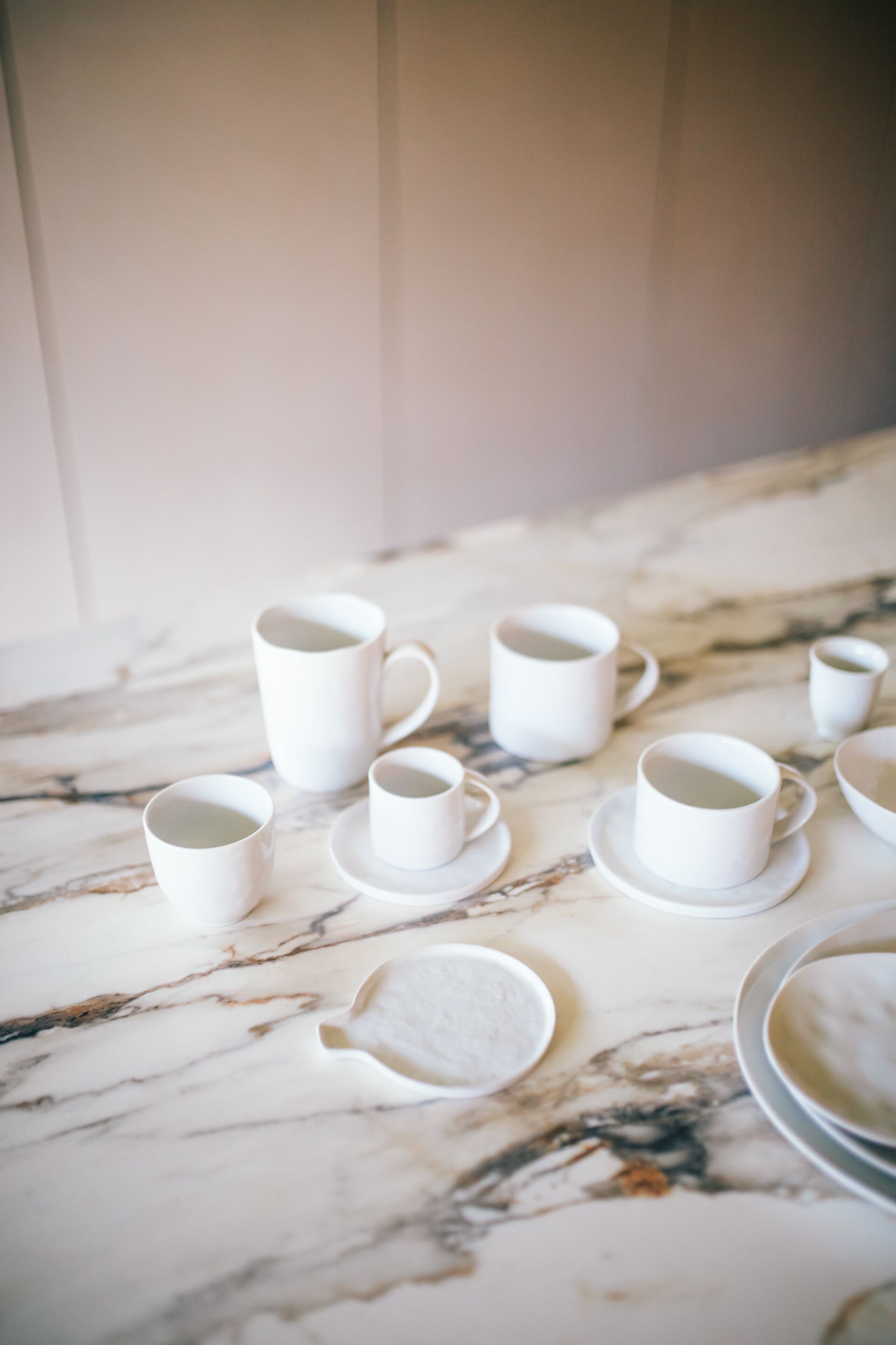 Фарфоровая кофейная чашка с блюдцем POMAX Porcelino White ARCH-00147870 - Вид №6