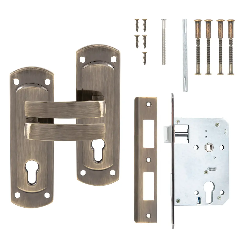 Врезной замок AVERS 1425-AB в античной бронзе для ПВХ-дверей 85203618 STLM-0059876 - Вид №2