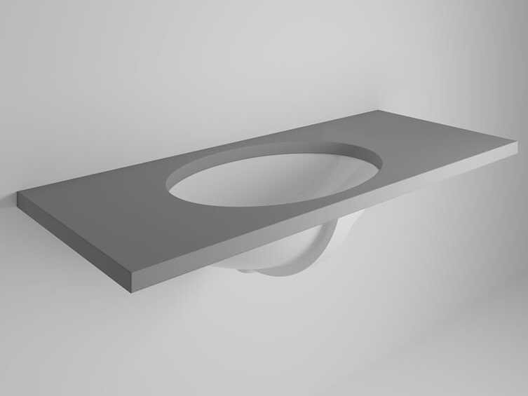 Овальный встраиваемый умывальник из глазурованной керамики с переливом Ceramica Dolomite AGORDO ARCH-00071079 - Вид №1