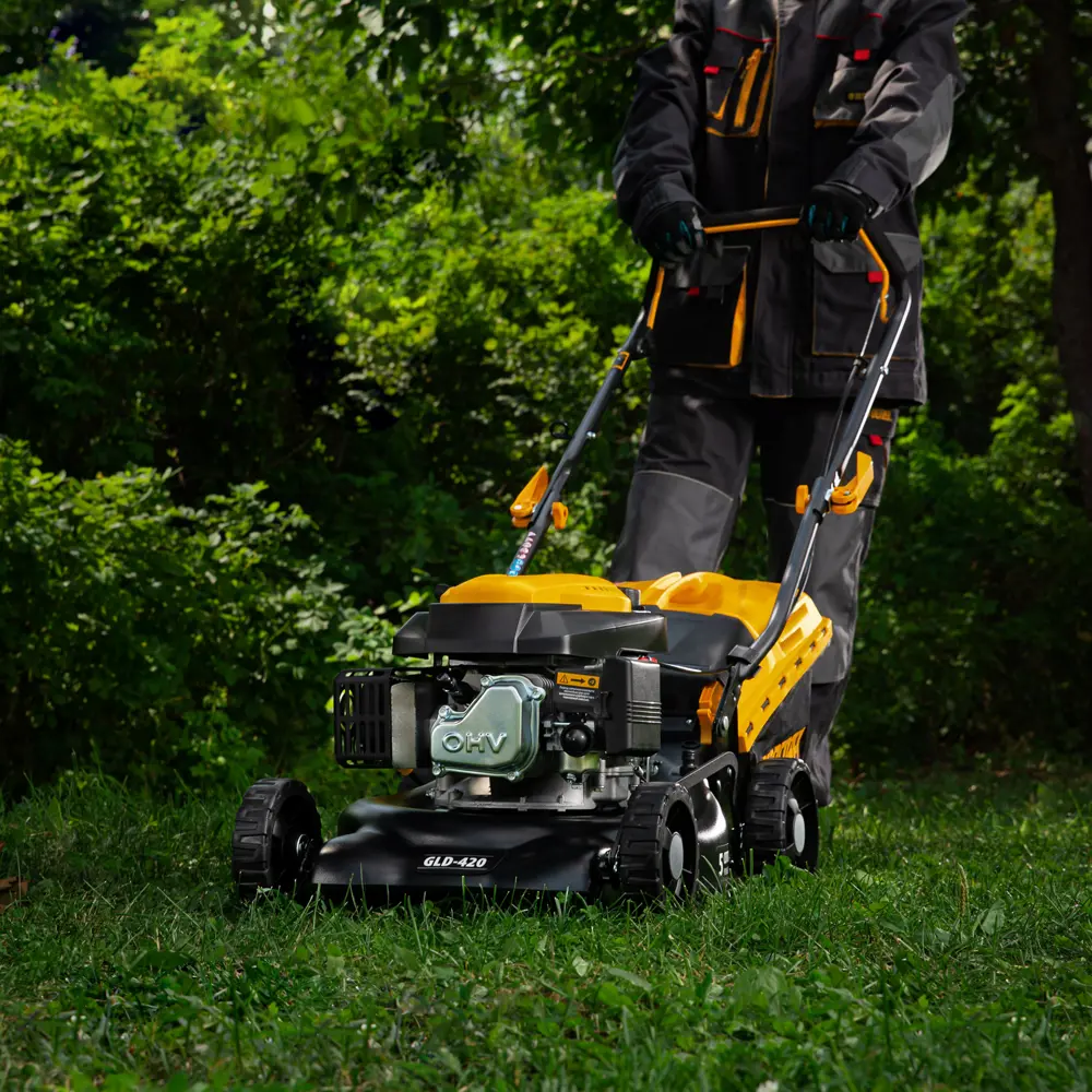 Газонокосилка бензиновая не самоходная Denzel GLD-420 4.5 л.с. 42 см STLM-2113430 - Вид №18