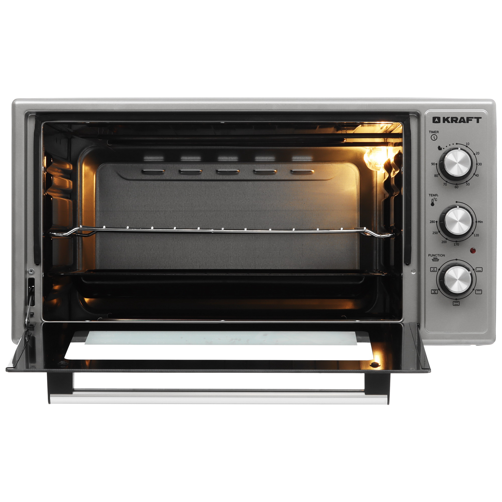 9131518 Мини-печь Kraft KF-MO 4806 FG серый STDN-0012045 - Вид №5