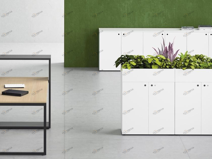 FANTONI Низкий прямоугольный пластиковый горшок для цветов Framework 2.0 sun-id-1452436