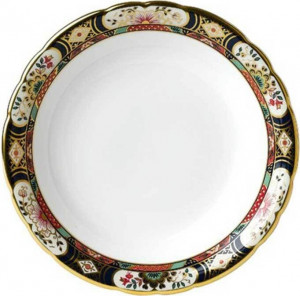 52772 Royal Crown Derby Тарелка обеденная 27см "Сад Челси" Фарфор костяной