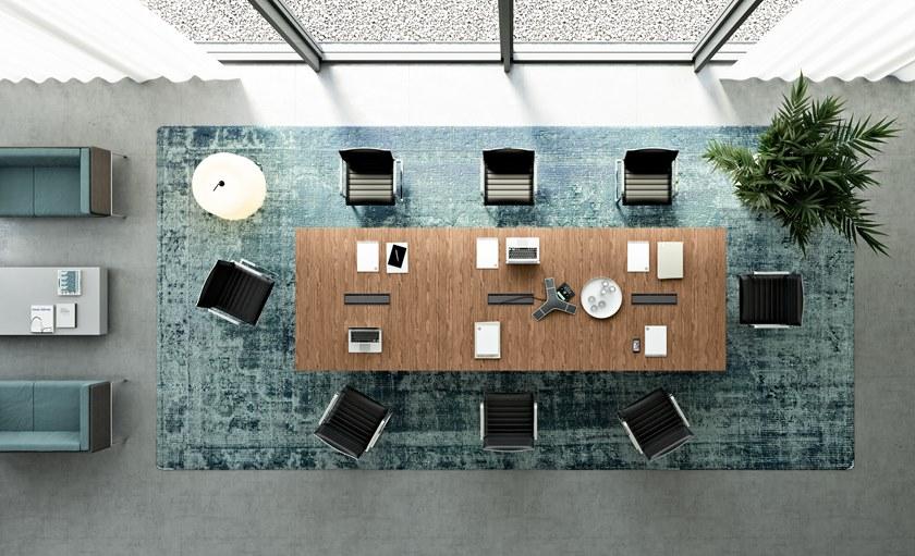 Quadrifoglio Прямоугольный стол для совещаний с системой управления кабелями X9 sun-id-1417697 - Вид №9