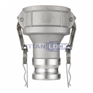 Камлок нержавеющий тип DА (переходник розетка 2" х ниппель 1 1/2"), TL2015DASS TITAN LOCK