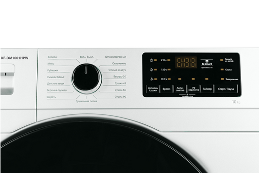 9130763 Сушильная машина KRAFT KF-DM1001HPW белый STDN-0094831 - Вид №5