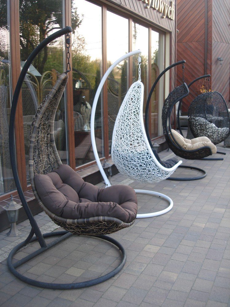 Кресло подвесное черное Wind ЭКО ДИЗАЙН FLYINGRATTAN 129638 Черный  - Вид №2