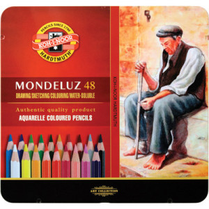 3726048001PL Набор акварельных карандашей в мет.коробке 48 цв. цветные в жести KOH-I-NOOR Hardtmuth