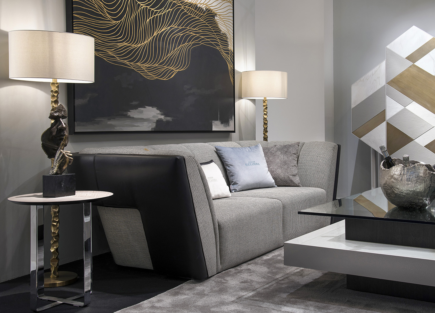 Полосатый диван Bowie-L Bowie A4725 Coleccion Alexandra - Вид №5