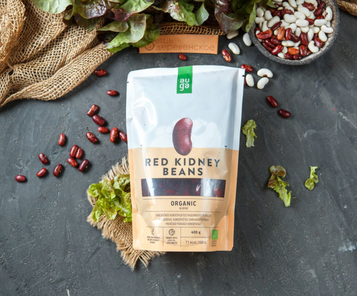 6094 Фасоль красная консервированная в рассоле Вкусляндия 