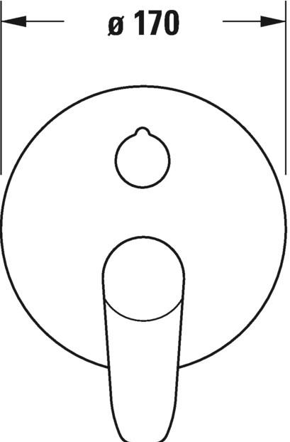 Duravit Встраиваемый смеситель для душа с переключателем B.1 B14210012 - Вид №1