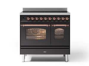 Стальная отдельно стоящая кухня с индукционной плитой