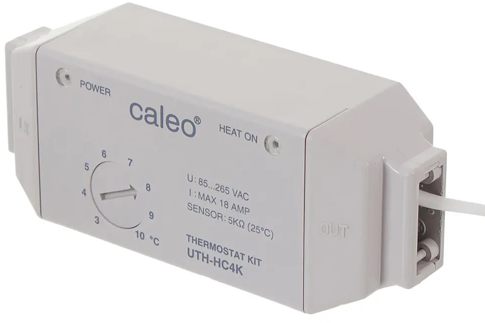 18863955 Терморегулятор для систем обогрева труб Caleo UTH-HC4K механический цвет белый STLM-0013295