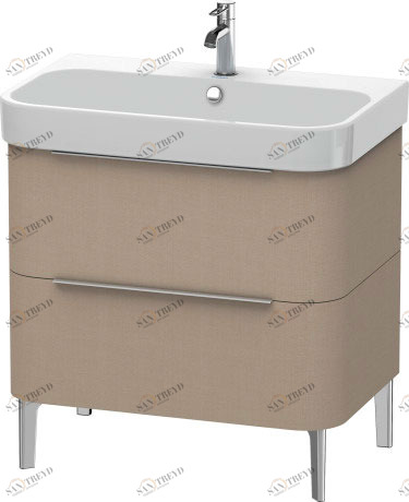 H2637307575 Тумбочка напольная Happy D.2 #H26373 775 x 480 мм Лен, декор Duravit