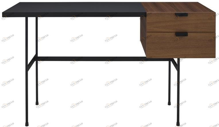 Ligne Roset Прямоугольный деревянный стол с ящиками  005hcw8n 