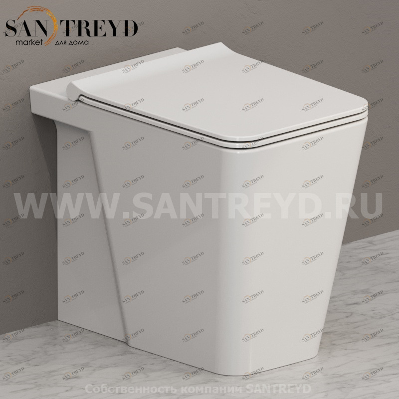 IN001BI Приставной унитаз напольный Белый Ceramica Globo INCANTHO Италия