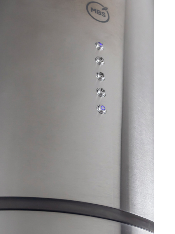 8130120 Вытяжка островная MBS MILTONIA 135 ISLAND INOX серебристый STDN-0096810 - Вид №2