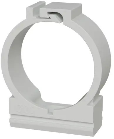 Держатель для труб LEXMAN с защелкой 20 мм серый (10 шт) 88460843