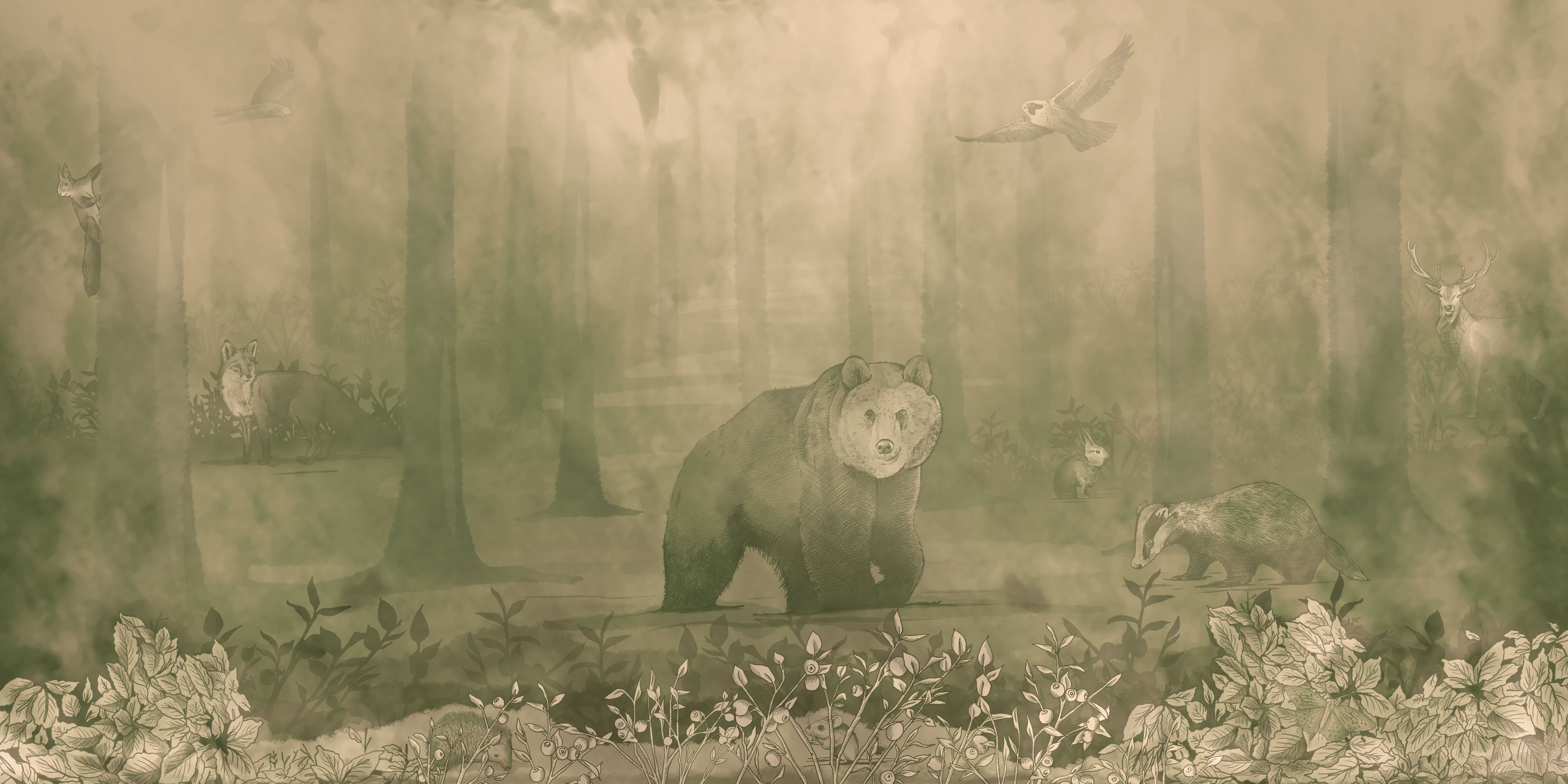 Детские обои с пейзажами Inkiostro Bianco Inkids ARCH-00140825 - Вид №2