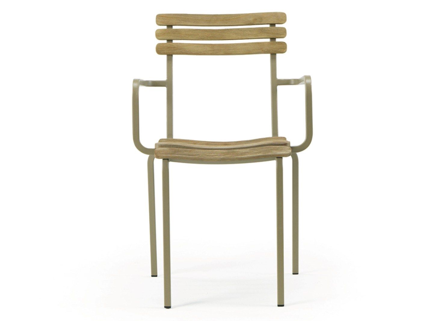 Штабелируемый садовый стул из тикового дерева Ethimo Laren ARCH-00089384 - Вид №2