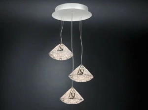 VGnewtrend Светодиодный подвесной светильник из стали с кристаллами Arabesque 7511708.11