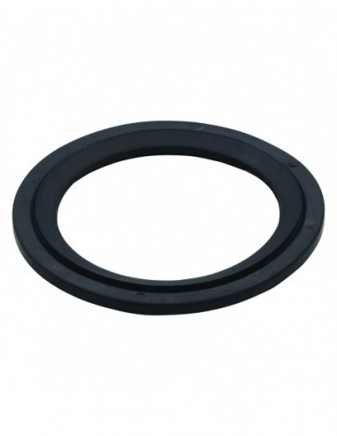 030200 005 01  Черная прокладка для сливной раковины из нержавеющей стали Д. 50 мм или для ванны, Д. 73 x 52,5 x 6 мм, 2 шт. Valentin Чернить  - Вид №1