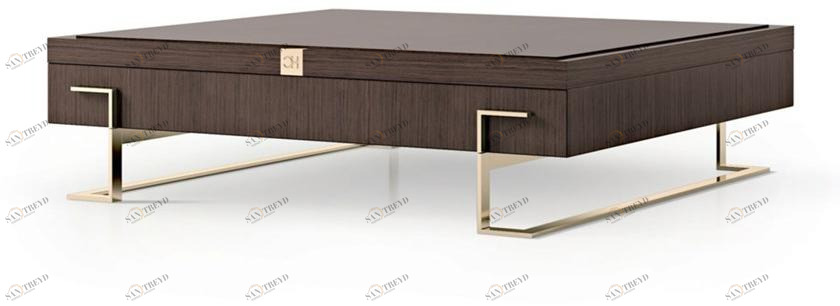 Carpanese Home Низкий салазки стол с вещевым ящиком Contemporary 7913