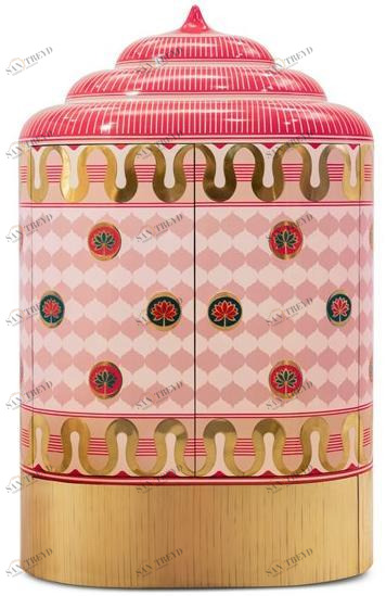 Scarlet Splendour Буфет лакированный с распашными дверцами Mandala sun-id-1412037