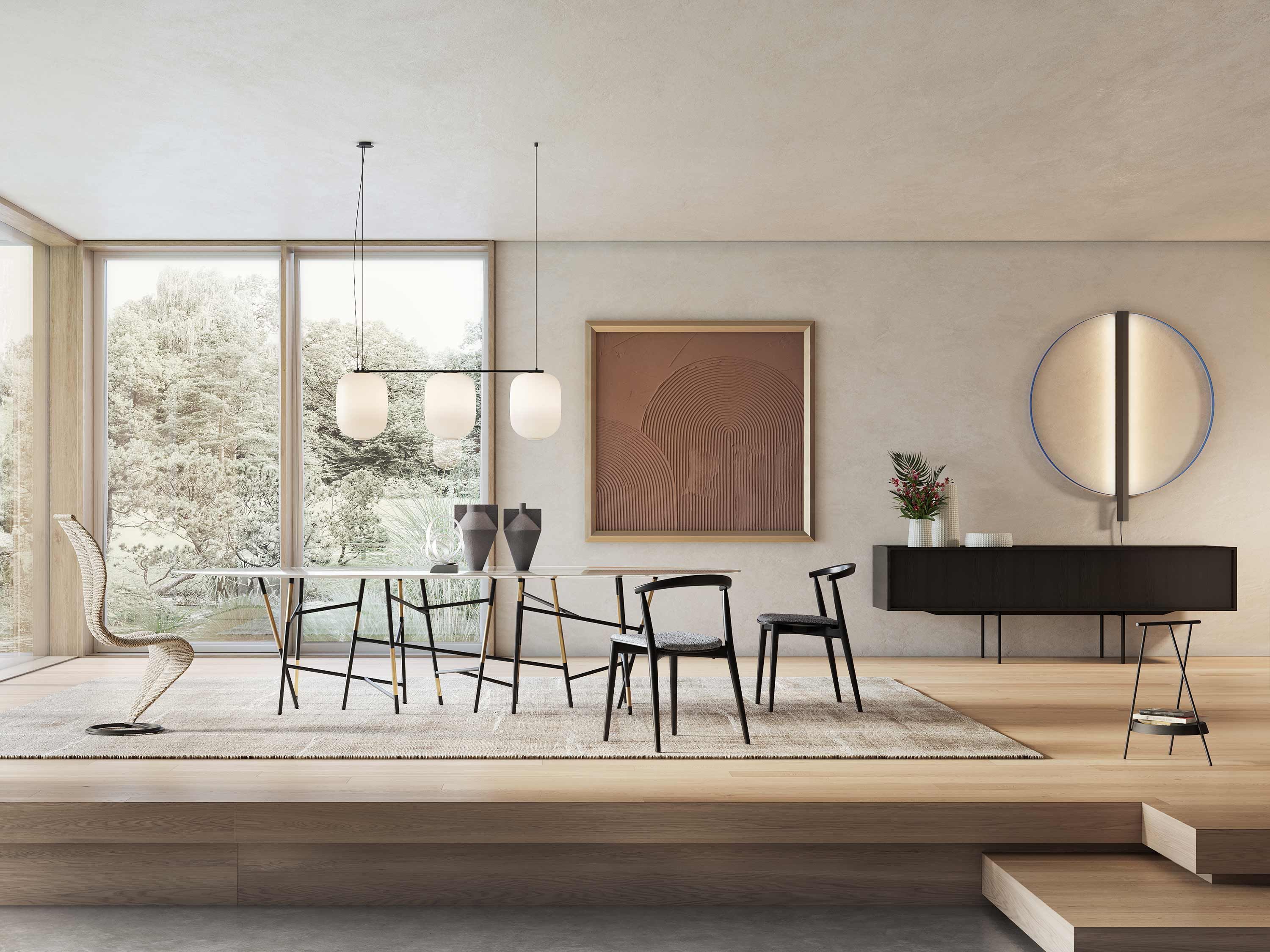 Мраморный обеденный стол CAPPELLINI MILLEPIEDI ARCH-00101872 - Вид №2