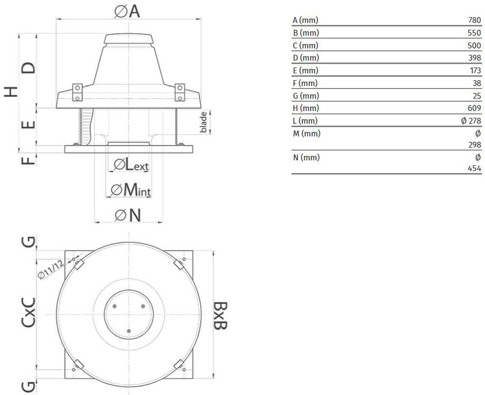 Vortice Центробежный потолочный вентилятор с радиальным выпуском Torrette tr-e 15555 - Вид №1