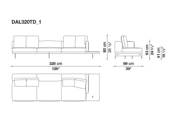 3-местный тканевый диван B&B Italia док ARCH-00033457 - Вид №48