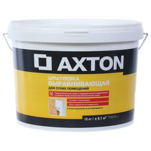Шпатлевка выравнивающая для сухих помещений Axton 15 кг 81964390 STLM-2172373