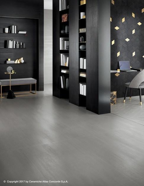 Atlas Concorde Пол из керамогранита с эффектом бетона и металла Mek sun-id-1401076 - Вид №1