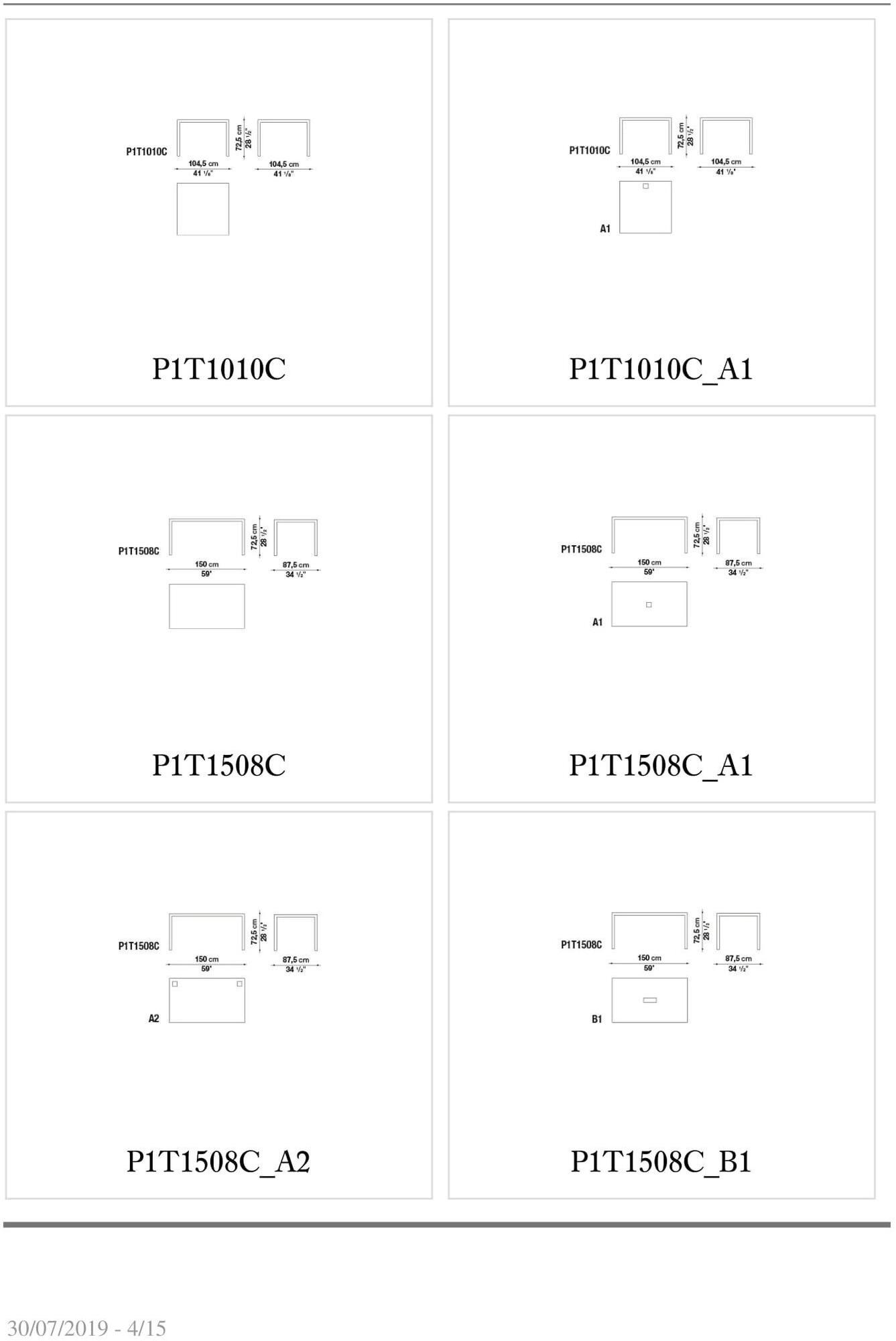 B&B Italia Project Прямоугольный рабочий стол Progetto 1 sun-id-1503584 - Вид №15