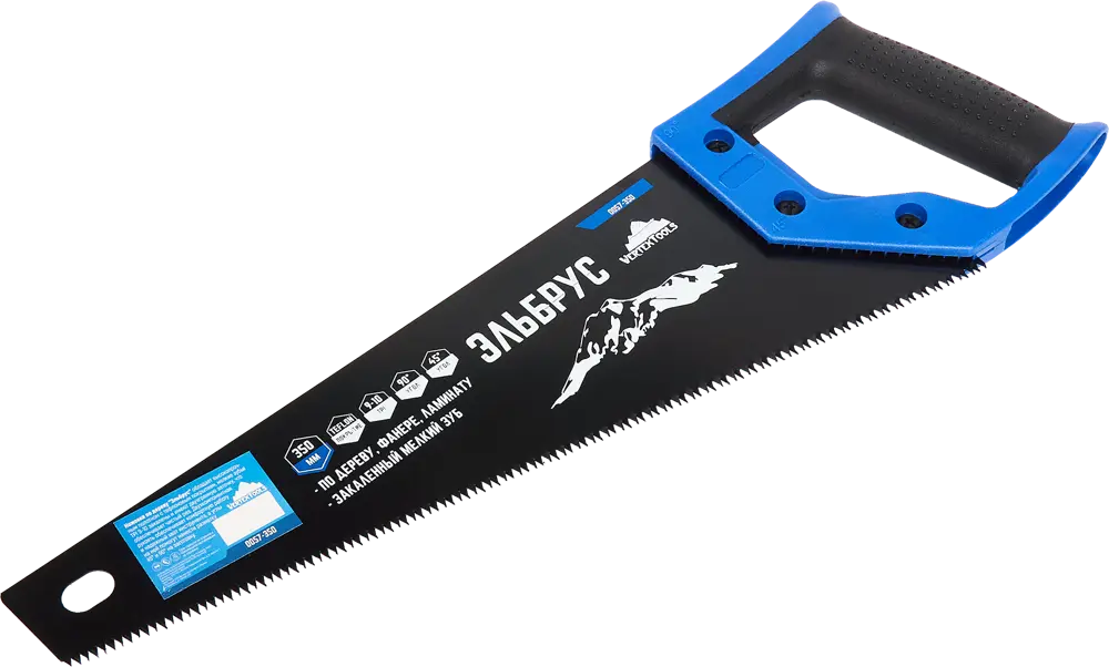 Пила по дереву Vertextools Эльбрус 350 мм с противоскользящей ручкой 84657008