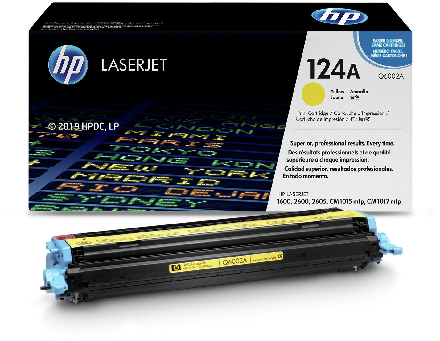 Q6002A color laserjet yellow print cartridge HP Santreyd  - Вид №1