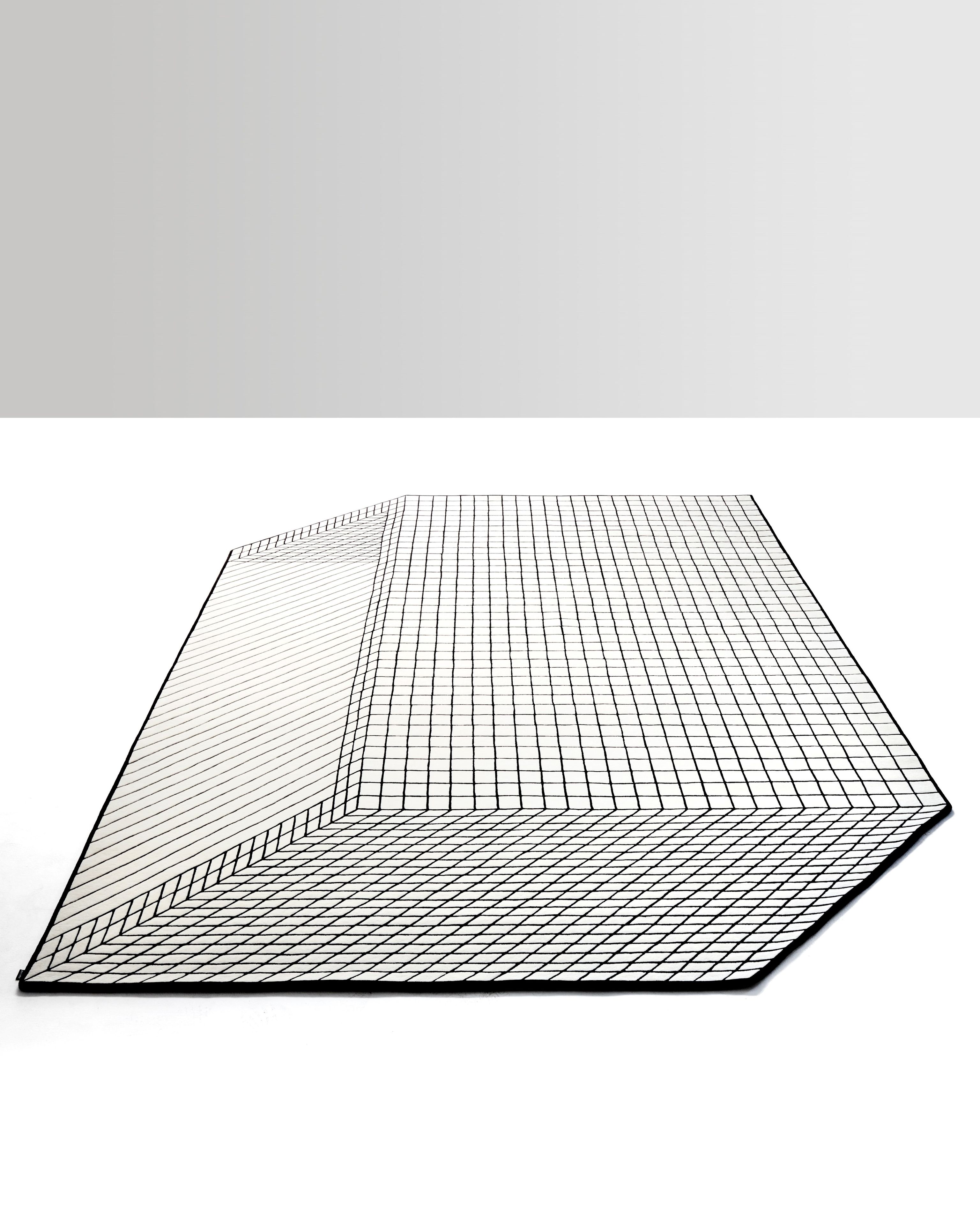 Ковер в клетку ручной работы из новозеландской шерсти Zanotta Quaderna ARCH-00042139 - Вид №2