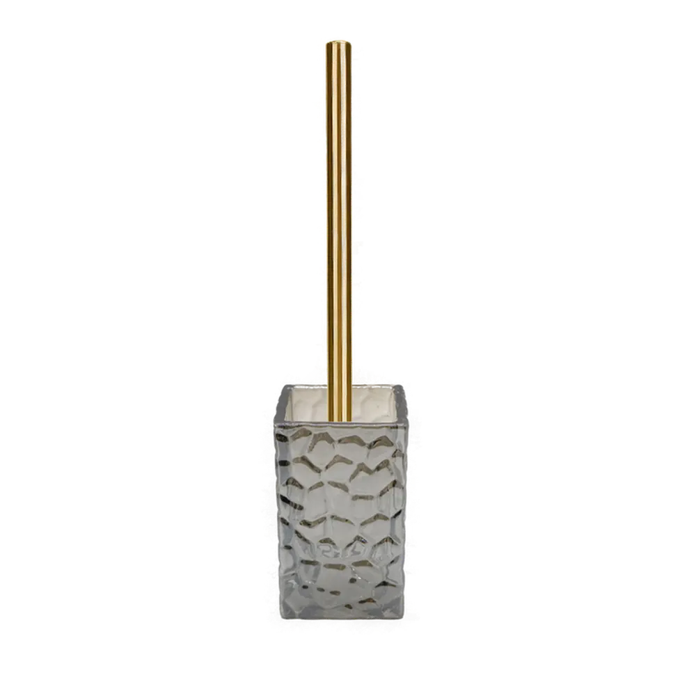 Ёршик для унитаза Proffi Home Bubbles стекло цвет серый STLM-2100257