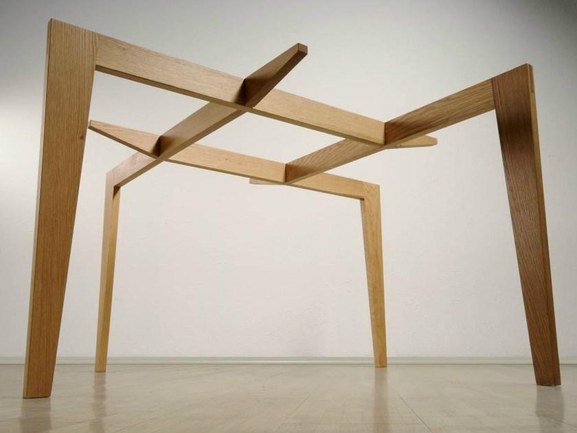 Casamania & Horm Квадратный стол из дерева и стекла Autoreggente sun-id-1347165 - Вид №4