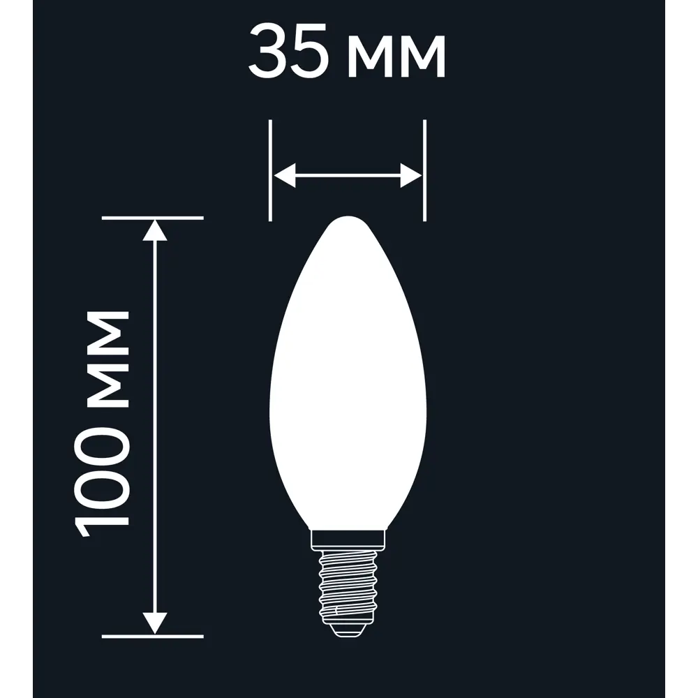 LEXMAN LED лампа E14 свеча 3.8Вт прозрачная стекло 82991625 STLM-1323395 - Вид №5